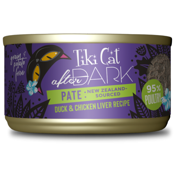 Tiki Cat After Dark Pate Duck & Chicken Liver Wet Cat Food, 85g