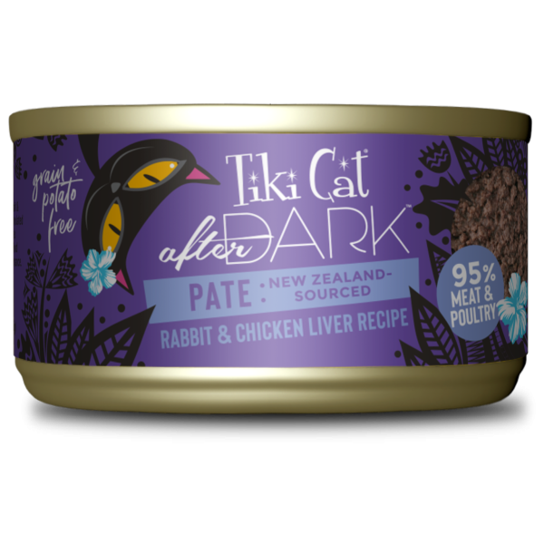 Tiki Cat After Dark Pate Rabbit & Chicken Liver Wet Cat Food, 85g