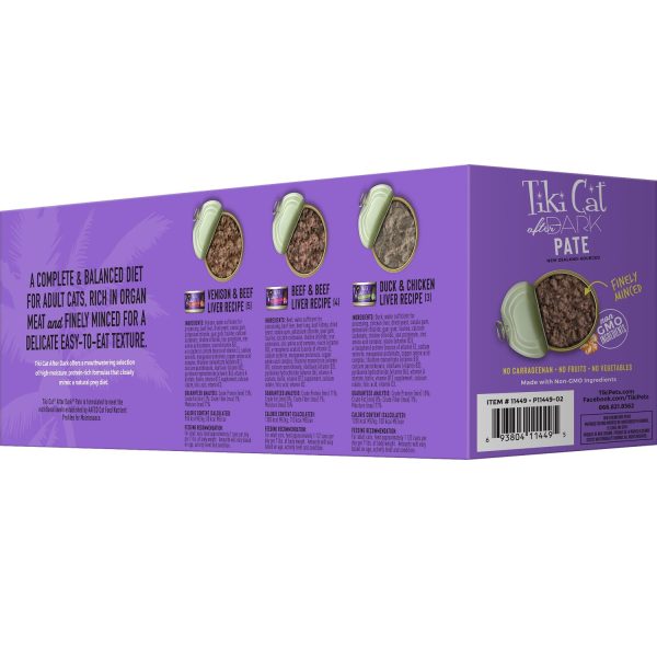 Tiki Cat After Dark Pate Variety Pack Wet Cat Food, 12 Cans - Image 5