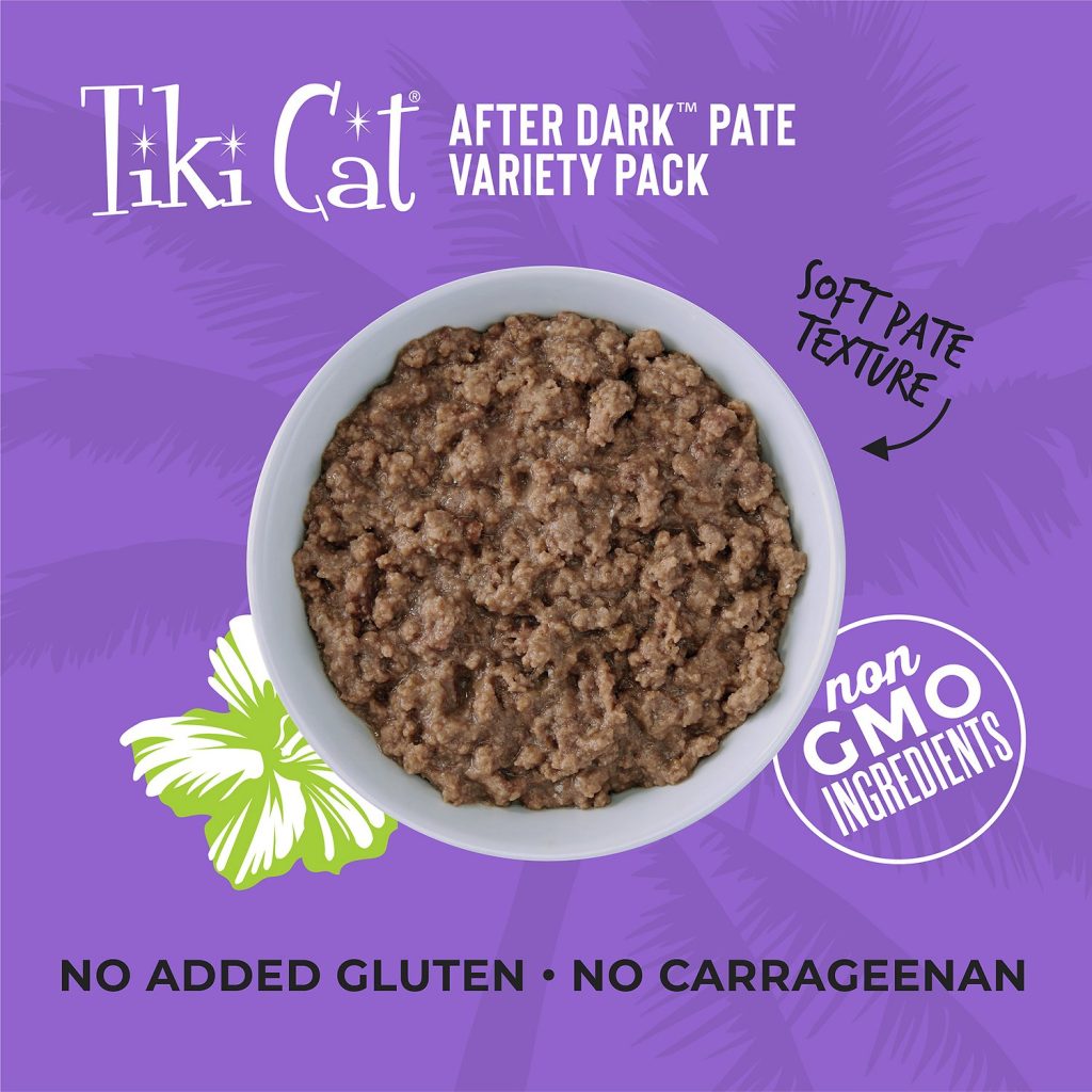 Tiki Cat After Dark Pate Variety Pack Wet Cat Food, 12 Cans Smart Pet Kuwait