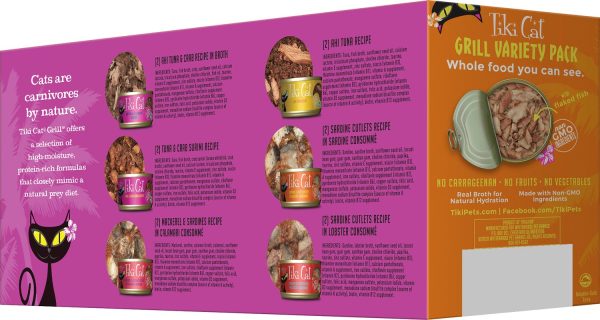 Tiki Cat King Kamehameha Grill Variety Pack Grain-Free Wet Cat Food, 12 Cans - Image 4
