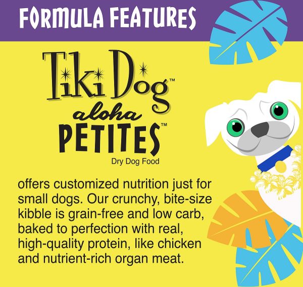 Tiki Dog Aloha Petites Chicken Luau Grain-Free BAKED Dry Dog Food - Image 2