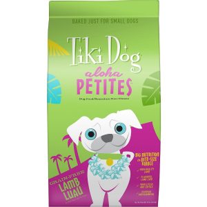 Tiki Dog Aloha Petites Lamb Luau Grain-Free BAKED Dry Dog Food, 4.53 kg