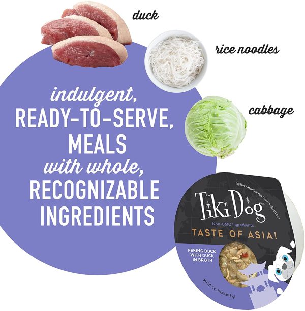 Tiki Dog Taste of Asia Peking Duck Recipe Dog Wet Food, 85g - Image 2