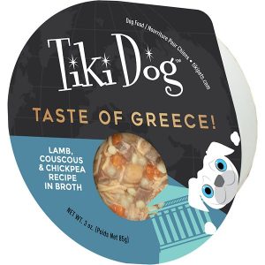 Tiki Dog Taste of Greece, Lamb, Couscous & Chickpea Recipe Wet Dog Food, 85g