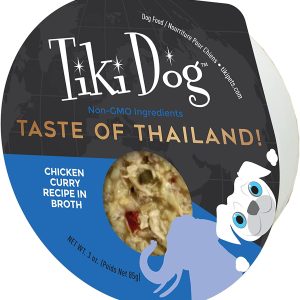 Tiki Dog Taste of Thailand Thai Chicken Curry Recipe Wet Dog Food, 85g