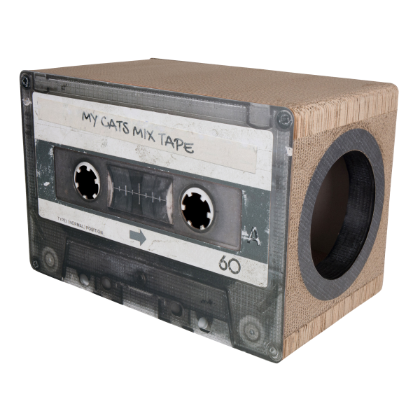 District 70 MIXTAPE, Retro Cardboard Cat Scratcher - Image 6