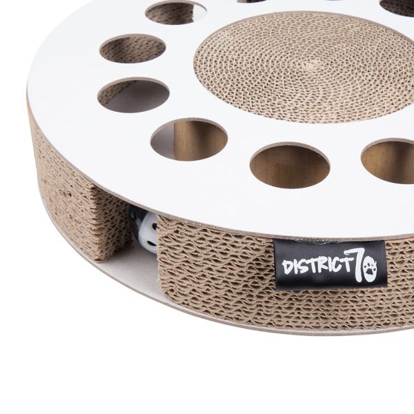 District 70 WHIRL Multifunctional Cat Toy, White - Image 2