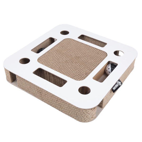 District 70 SPY Multifunctional Cat Toy, White