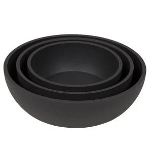 District 70 BAMBOO Pet Bowl, Dark Grey