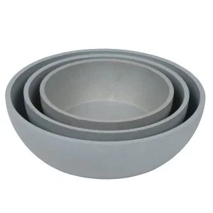 District 70 BAMBOO Pet Bowl, Ice Blue