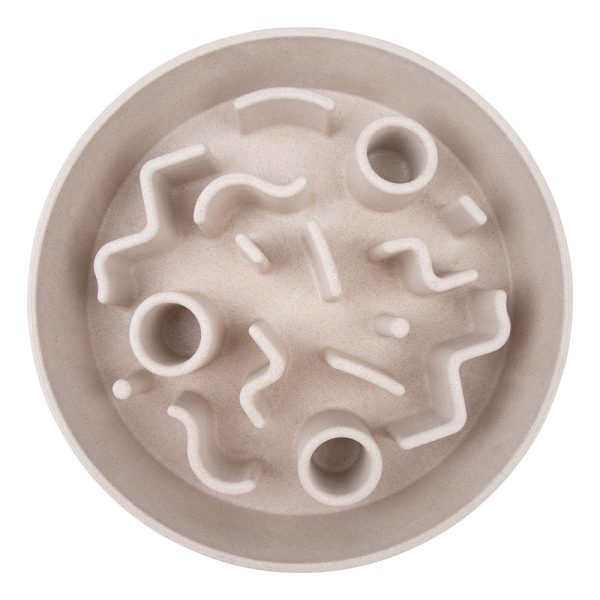 District 70 BAMBOO Slow Feeder Pet Bowl, Merengue - Image 9