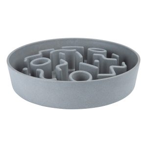 District 70 BAMBOO Slow Feeder Pet Bowl, Ice Blue