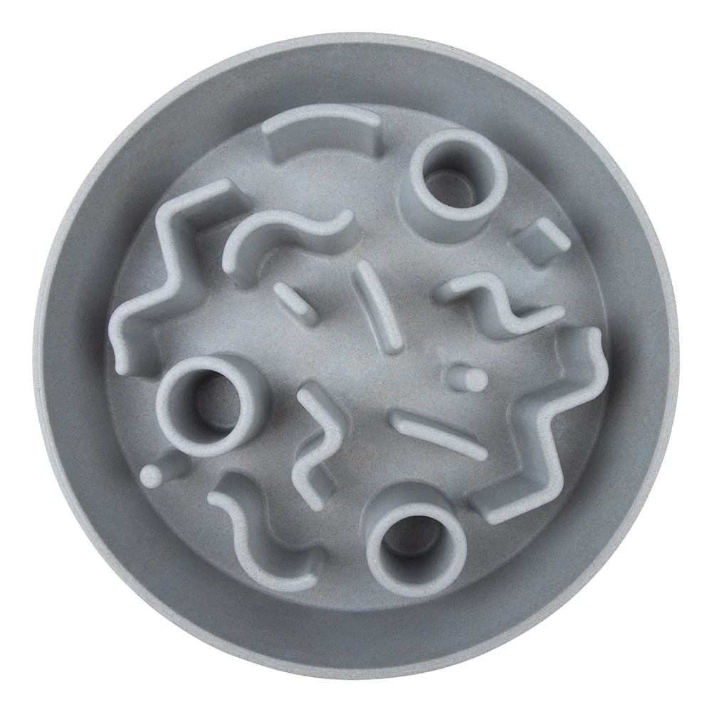 District 70 BAMBOO Slow Feeder Pet Bowl, Dark Grey - Image 9