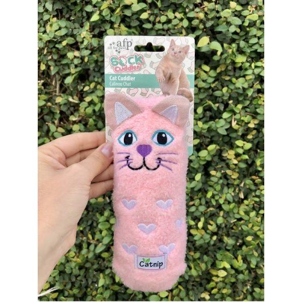 AFP Sock Cuddler Cat Toy - Pink - Image 2