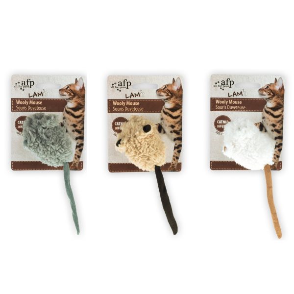 AFP Wooly Mouse Cat Toy, Grey - Image 2
