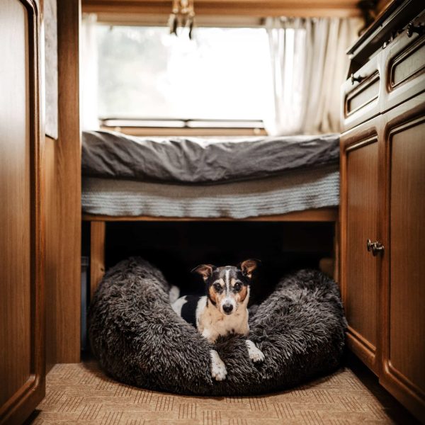District 70 FUZZ Fluffy Donut Bed, Sand - Image 6