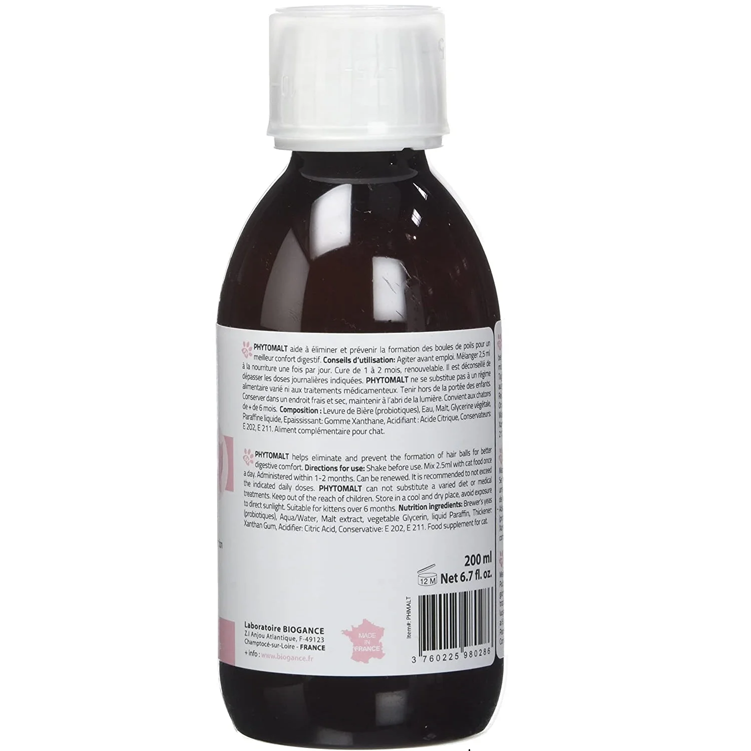 Phytocare Phytomalt Cat Supplement, 200ml - Image 2