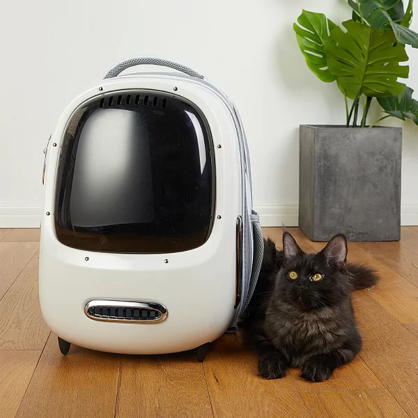PetKit Retro Smart Pet Backpack 2, Cream - Image 2
