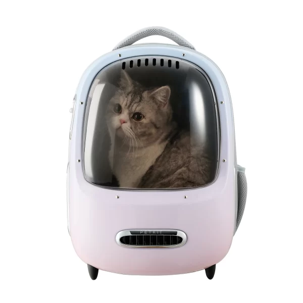 PetKit Retro Smart Pet Backpack 2, Gradual Pink - Image 7