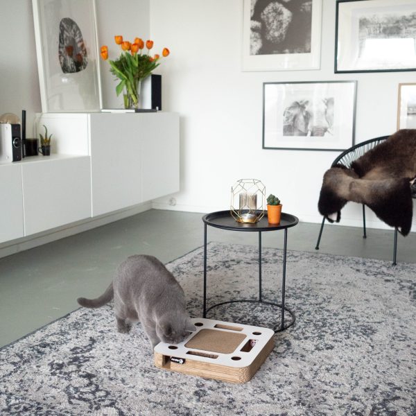 District 70 SPY Multifunctional Cat Toy, White - Image 3