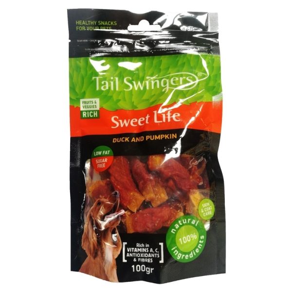 Tail Swingers Pumpkin and Duck Dog Treat, 100g