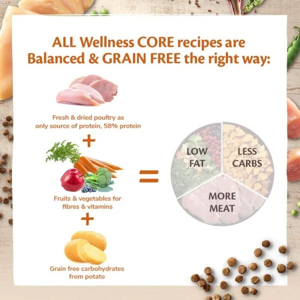 Wellness CORE Adult Ocean, Salmon with Tuna Dry Cat Food, 1.75 kg - Image 4