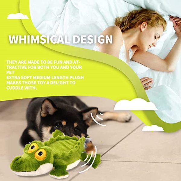 AFP Ultrasonic Rave Alligator Plush Dog Toy - Image 4