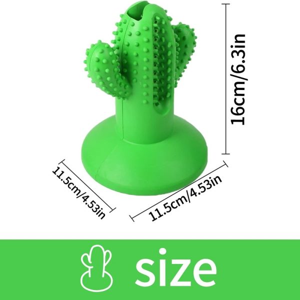 AFP Dental Chews Cactus Rubber Green Dog Toy, Green - Image 2
