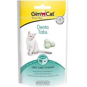 GimCat Denta Tabs Cat Treats, 40g