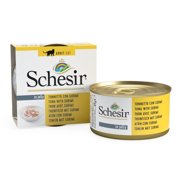 Schesir Tuna with Surimi Wet Cat Food, 85g - Image 3