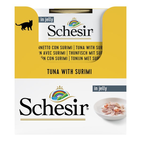 Schesir Tuna with Surimi Wet Cat Food, 85g - Image 4