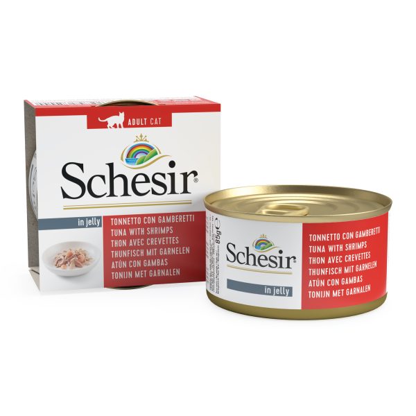 Schesir Tuna with Shrimp Wet Cat Food, 85g - Image 4