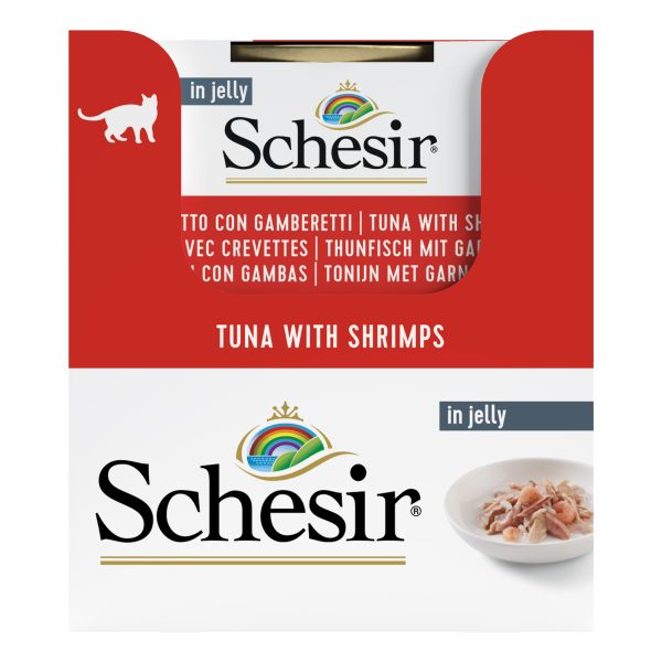 Schesir Tuna with Shrimp Wet Cat Food, 85g - Image 5