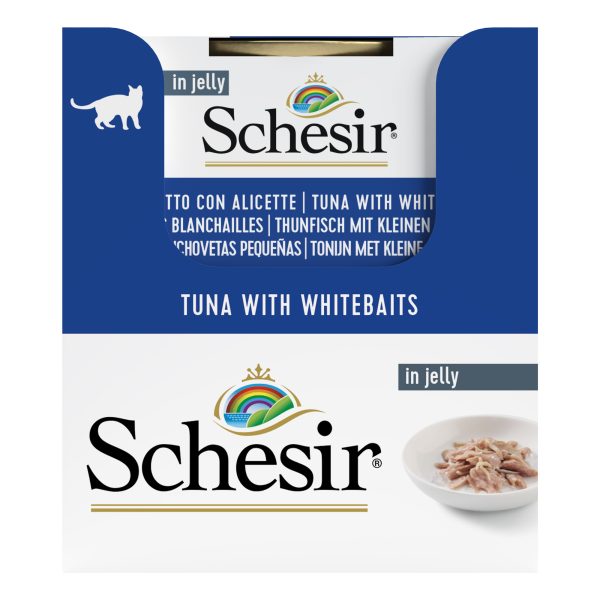 Schesir Tuna with Whitebait Wet Cat Food, 85g - Image 5