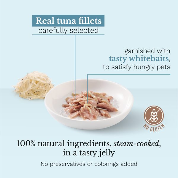 Schesir Tuna with Whitebait Wet Cat Food, 85g - Image 2