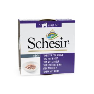 Schesir Tuna with Beef Wet Cat Food, 85g