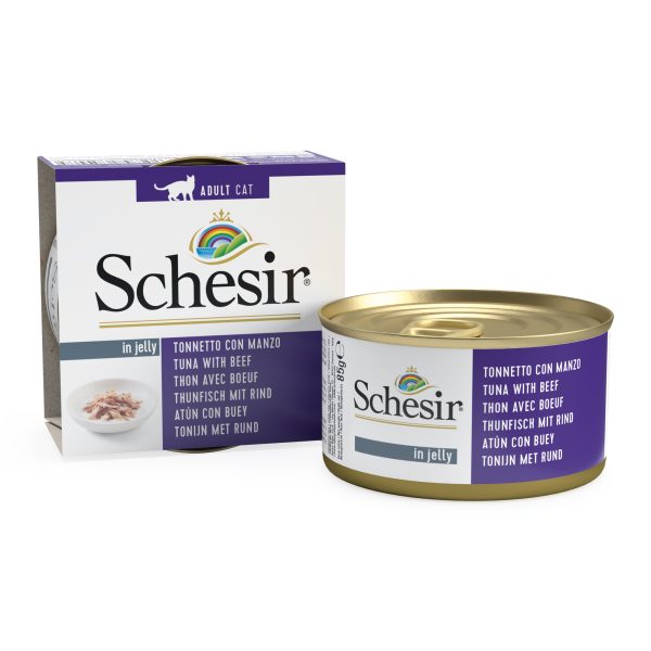 Schesir Tuna with Beef Wet Cat Food, 85g - Image 4
