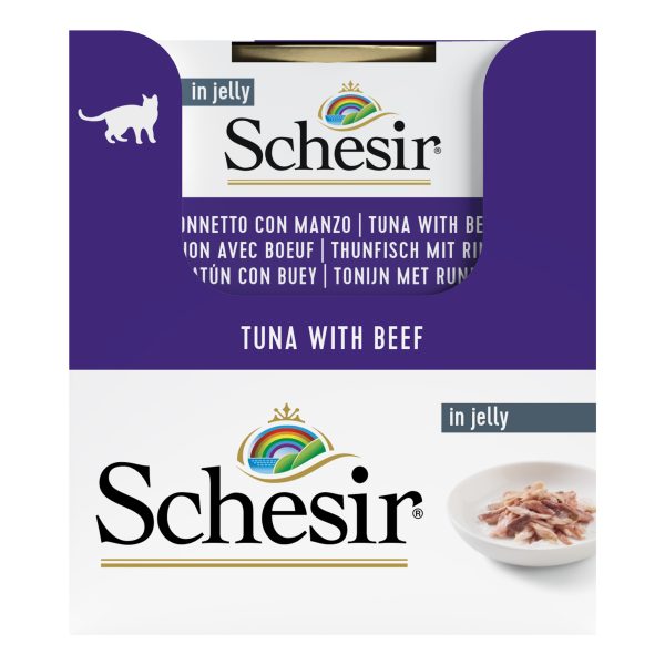 Schesir Tuna with Beef Wet Cat Food, 85g - Image 5
