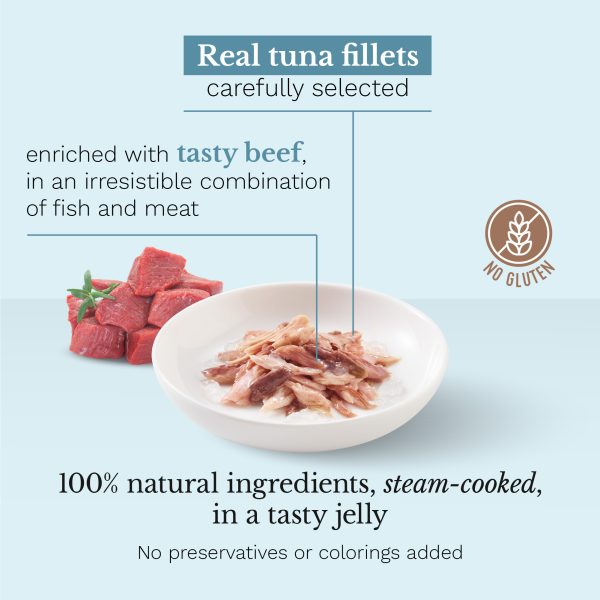 Schesir Tuna with Beef Wet Cat Food, 85g - Image 2