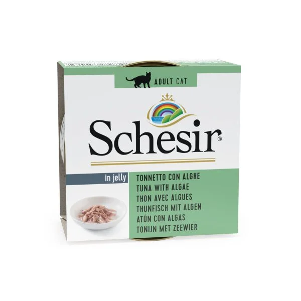 Schesir Tuna with Algae Wet Cat Food, 85g