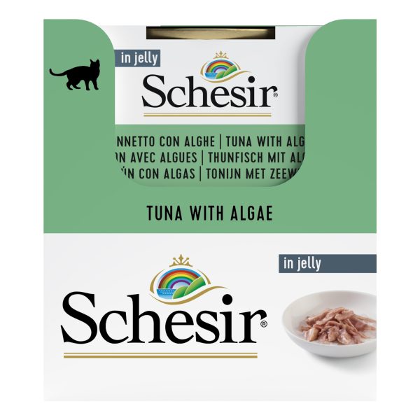 Schesir Tuna with Algae Wet Cat Food, 85g - Image 5