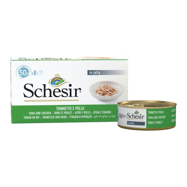 Schesir Multipack Tuna with Chicken Wet Cat Food, 50g (Pack of 6) - Image 3