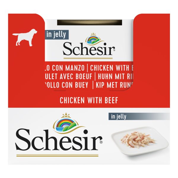 Schesir Chicken with Beef Wet Dog Food, 150g - Image 3