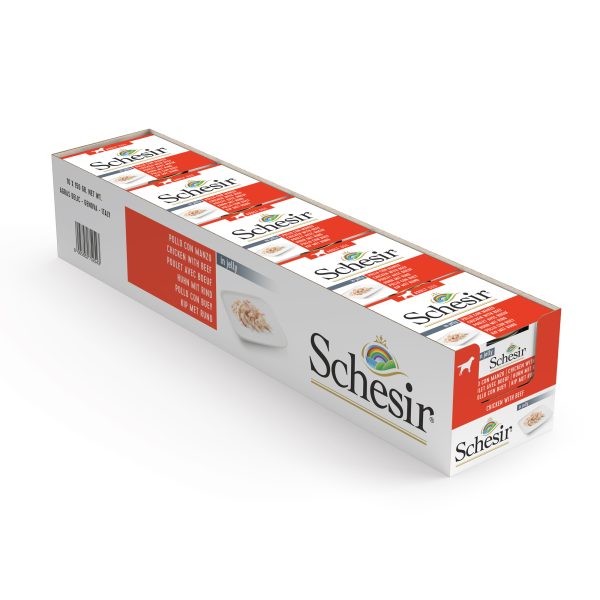 Schesir Chicken with Beef Wet Dog Food, 150g - Image 6