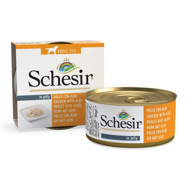 Schesir Chicken with Aloe Wet Dog Food, 150g - Image 5
