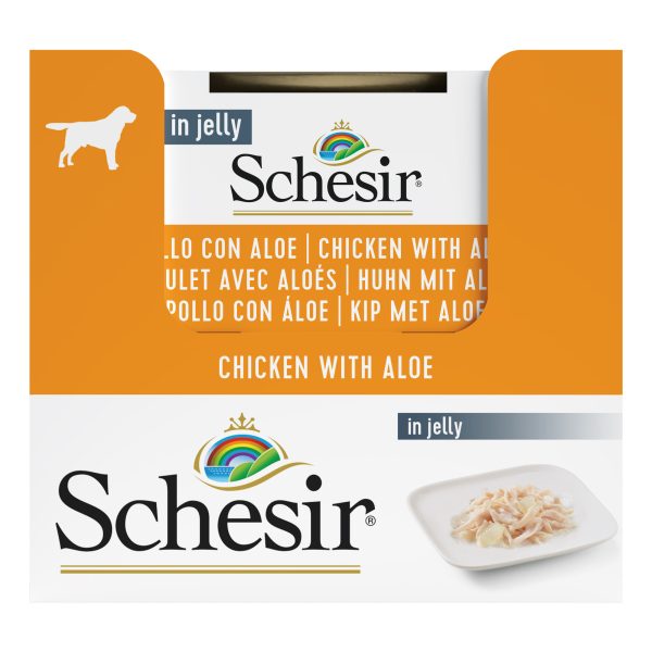 Schesir Chicken with Aloe Wet Dog Food, 150g - Image 3