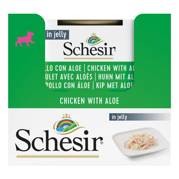 Schesir Chicken with Aloe Wet Puppy Food, 150g - Image 3