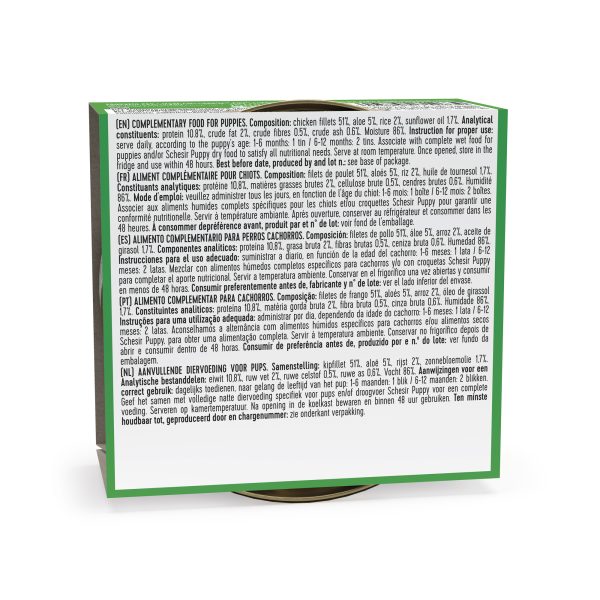 Schesir Chicken with Aloe Wet Puppy Food, 150g - Image 4