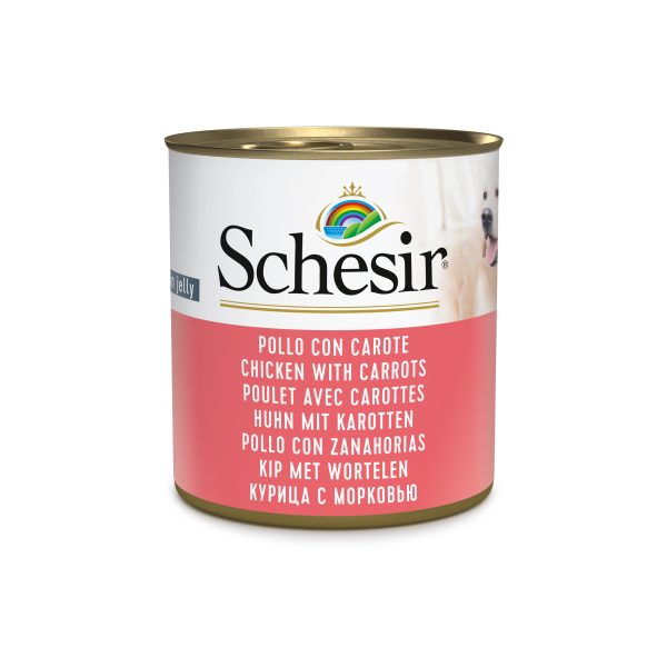 Schesir Chicken with Carrots Wet Dog Food, 285g